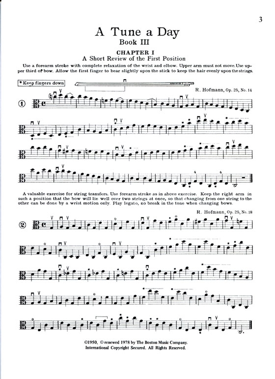 A Tune A Day for【Viola】Book Three