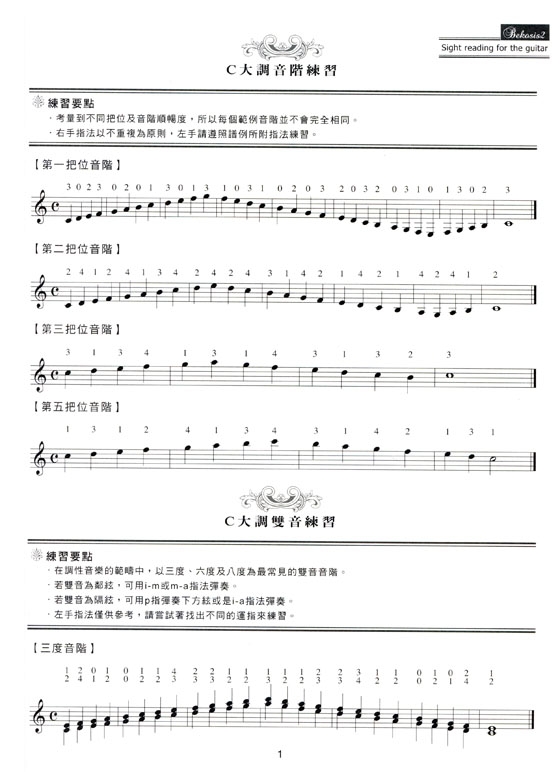 吉他視譜系列【中階】Classical Guitar Sight Reading for The Guitar