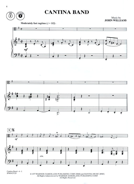 The Very Best of John Williams【CD+樂譜】Viola/Piano Accompaniment , Level 2-3 The Very Best of John Williams【CD+樂譜】Viola/Piano Accompaniment , Level 2-3