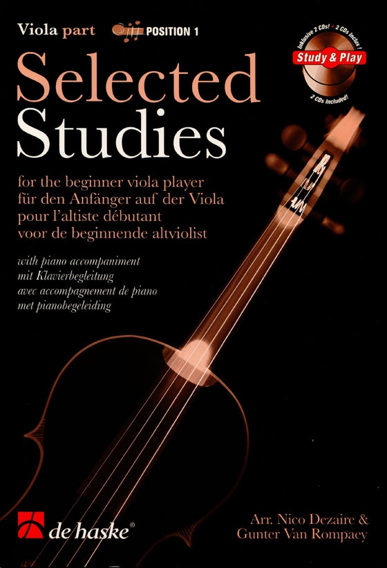 Selected Studies for Viola & Piano【雙CD+樂譜】Position 1