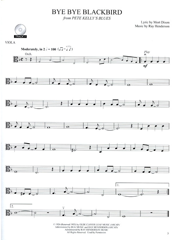 American Standards For Viola【CD+樂譜】 American Standards For Viola【CD+樂譜】