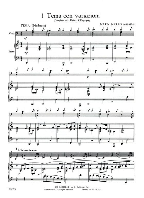 Solos for the Viola Player with【Piano Accompaniment】