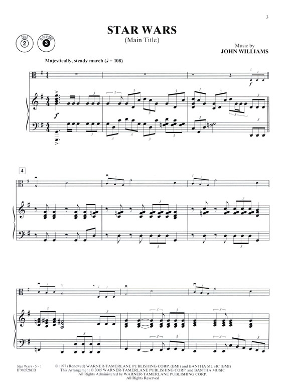 Star Wars Episodes I, II & III【CD+樂譜】Viola/Piano Accompaniment, Level 2-3 Star Wars Episodes I, II & III【CD+樂譜】Viola/Piano Accompaniment, Level 2-3