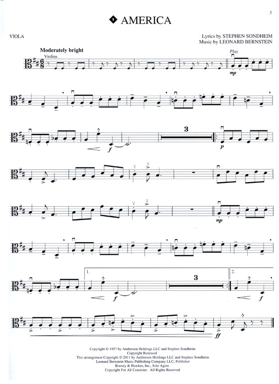 West Side Story for Viola【CD+樂譜】 West Side Story for Viola【CD+樂譜】