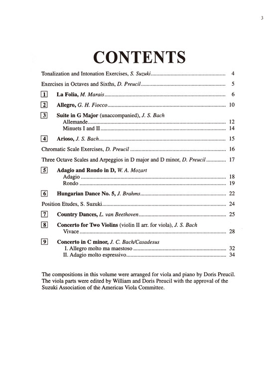 Suzuki Viola School Volume【6】Viola Part Suzuki Viola School Volume【6】Viola Part