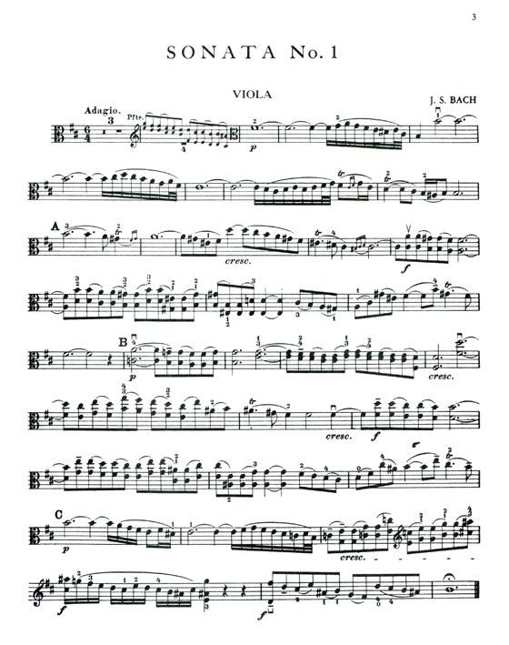 Bach【Six Sonatas】for Viola and Piano
