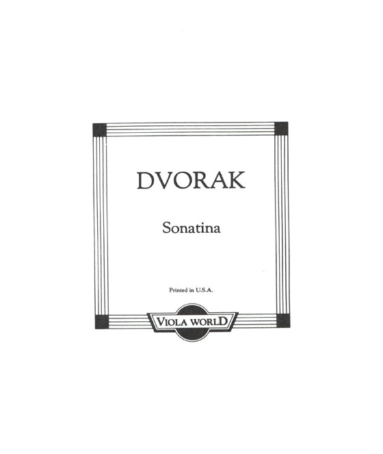 Dvorak【Sonatina】 for Viola