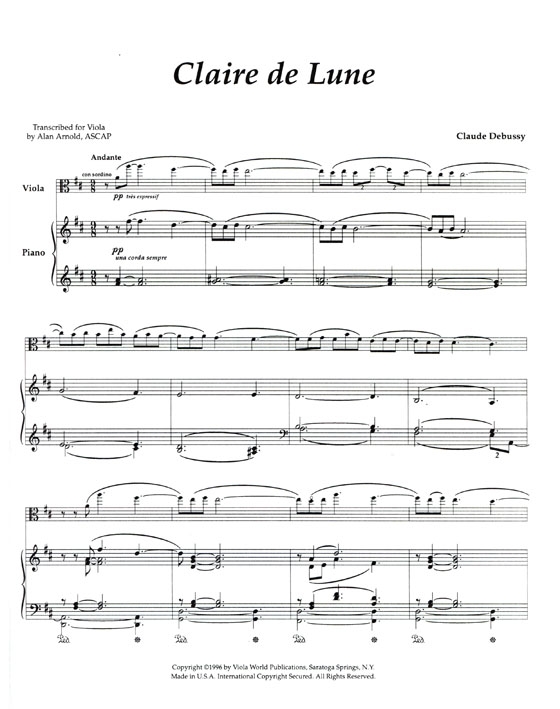 Debussy【Claire de Lune】for Viola