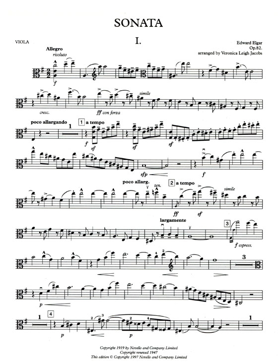 Edward Elga 【Sonata Op.82】for Viola & Piano Edward Elga 【Sonata Op.82】for Viola & Piano