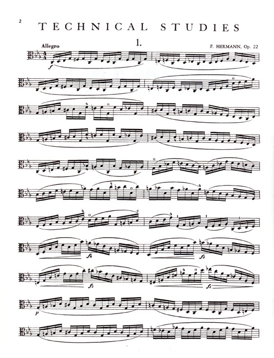 Hermann【Technical Studies Opus 22】for Viola