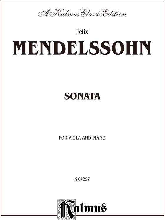 Mendelssohn【Sonata】for Viola and Piano