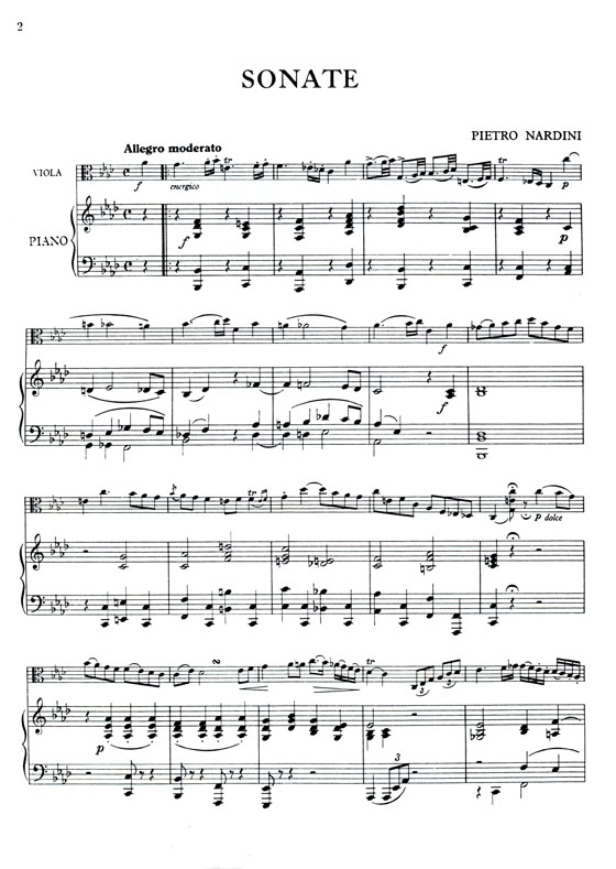 Pietro Nardini 【Sonata in F Minor】for Viola and Piano Pietro Nardini 【Sonata in F Minor】for Viola and Piano