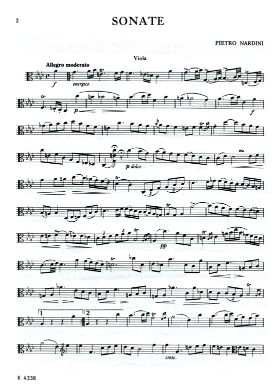 Pietro Nardini 【Sonata in F Minor】for Viola and Piano Pietro Nardini 【Sonata in F Minor】for Viola and Piano