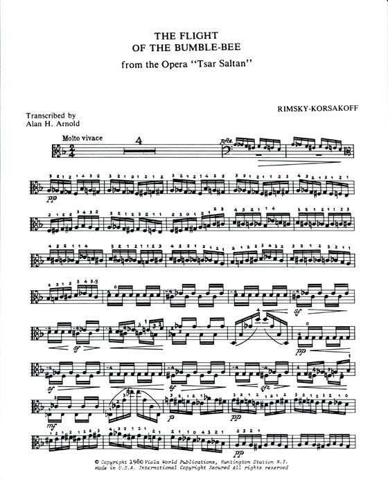 Rimsky Korsakoff 【The Flight of the Bumble Bee】for Viola Rimsky Korsakoff 【The Flight of the Bumble Bee】for Viola