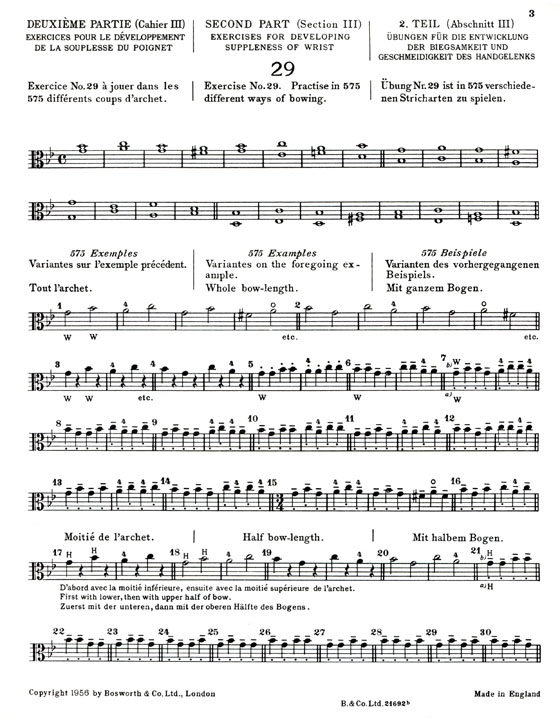 Sevcik【 Op. 2 , Part 2】School of Bowing Technique for Viola
