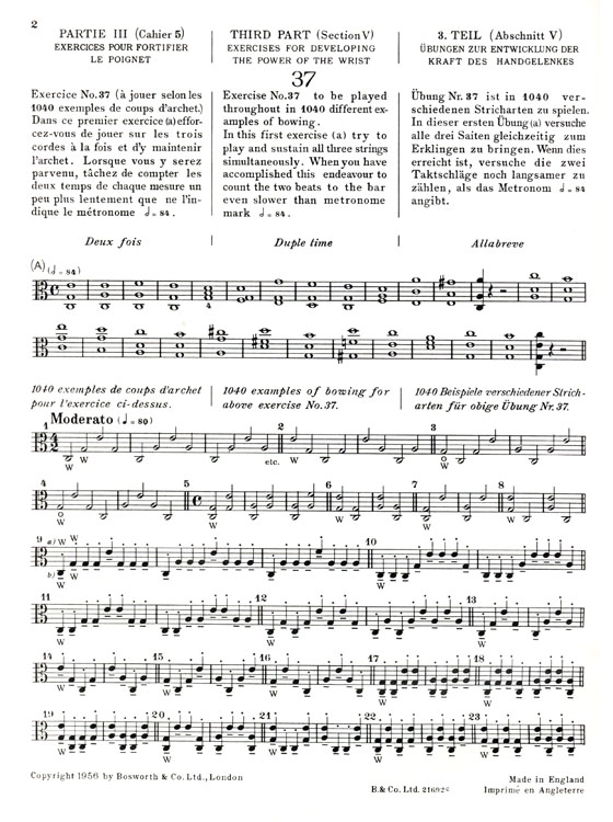 Sevcik【 Op. 2 , Part 3】School of BowingTechnique for Viola