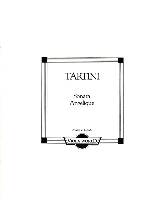Tartini【Sonata Angelique】for Viola