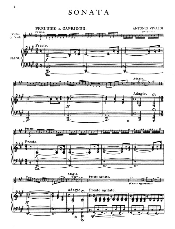 Vivaldi【Sonata in A Major】for Viola and Piano
