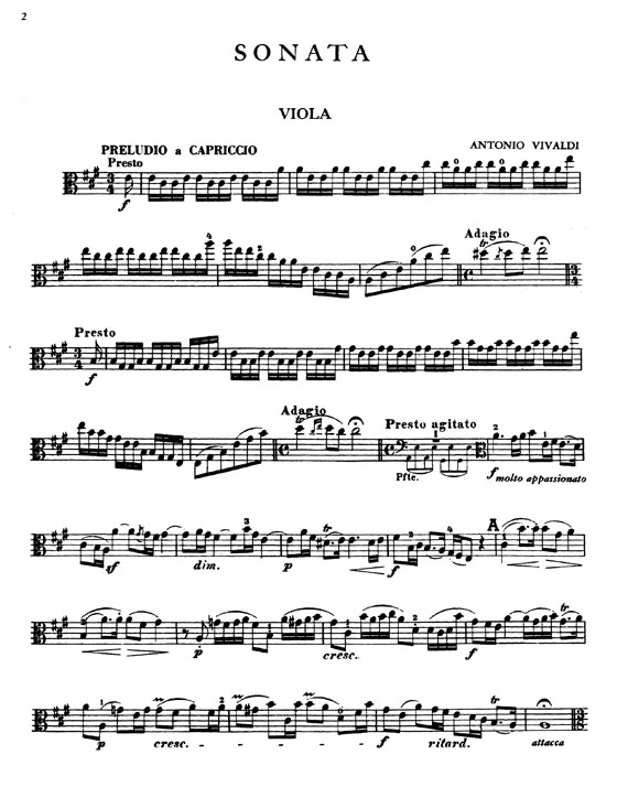 Vivaldi【Sonata in A Major】for Viola and Piano