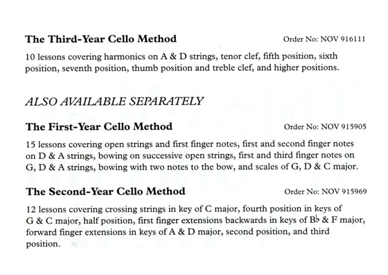 The Third-Year Violoncello Method The Third-Year Violoncello Method