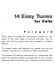 14 Easy Tunes for Cello【CD+樂譜】