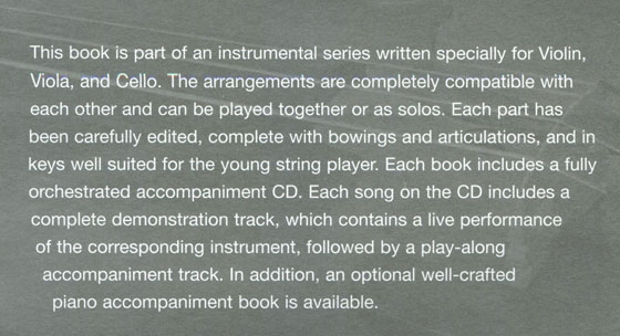 Movie Instrumental Solos【CD+樂譜】for Strings Cello Level 2-3