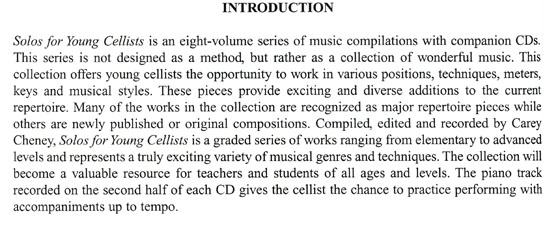 Solos for Young Cellists Volume【6】Cello Part and Piano Part