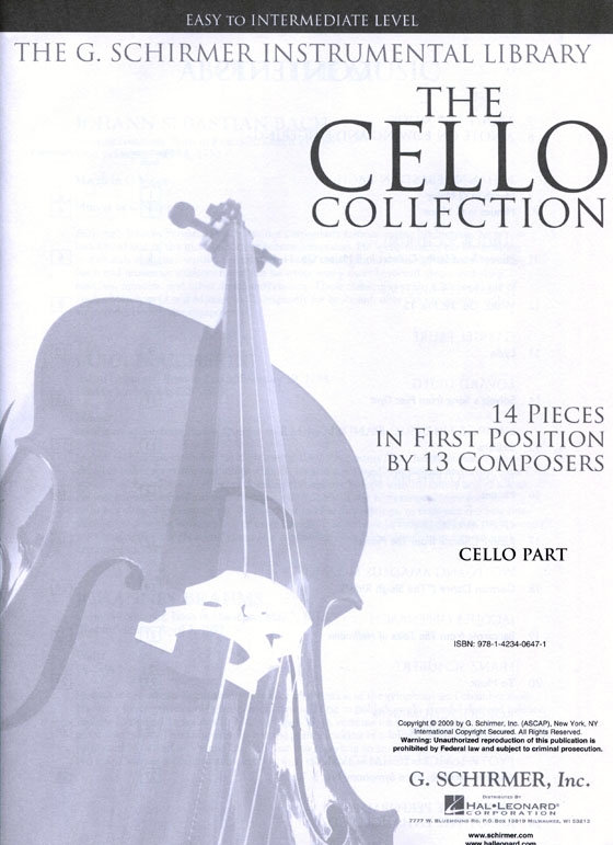 The Cello Collection【CD+樂譜】Easy to Intermediate Level