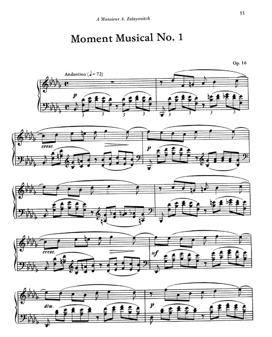 Rachmaninoff【Morceaux de salon, Op. 10】and【Six moments musicaux, Op. 16】Piano Solo , Volume III