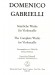 Domenico Gabrielli【the Complete Works】for Violoncello