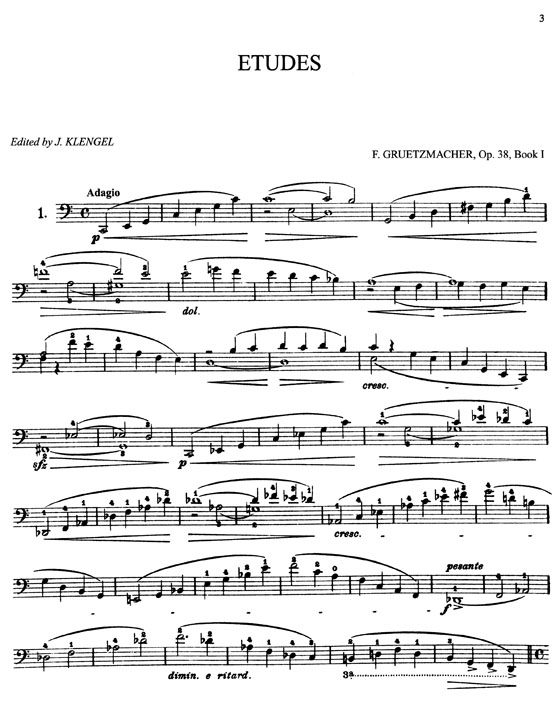 Friedrich Grützmacher【Etudes Opus38】for Cello Solo