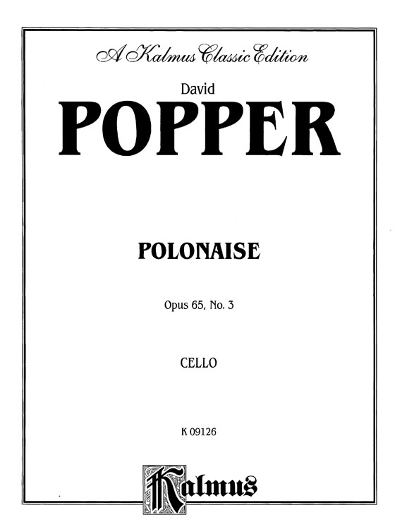 Popper【Polonaise Opus 65 No.3】for Cello and Piano