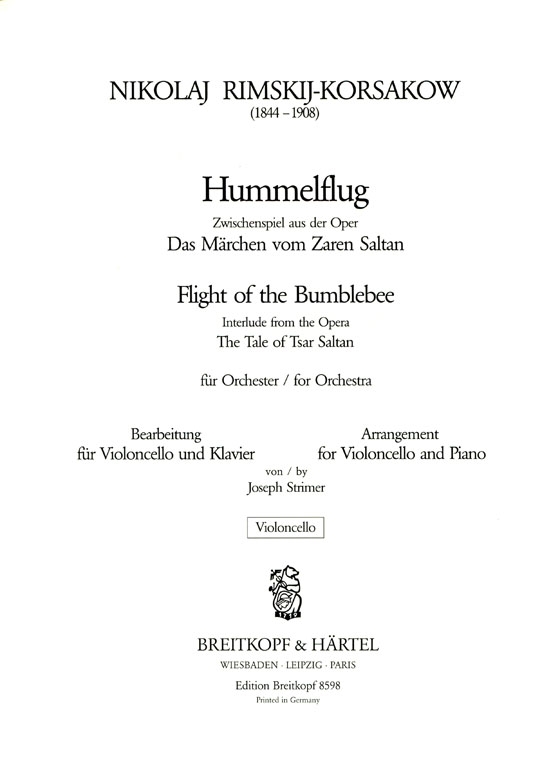 Rimskij Korsakow【Hummelflug  /Flight of the Bumblebee】for Violoncello and Piano
