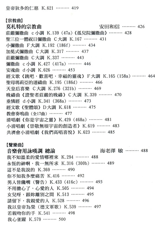 名曲解說珍藏版【14】莫札特II