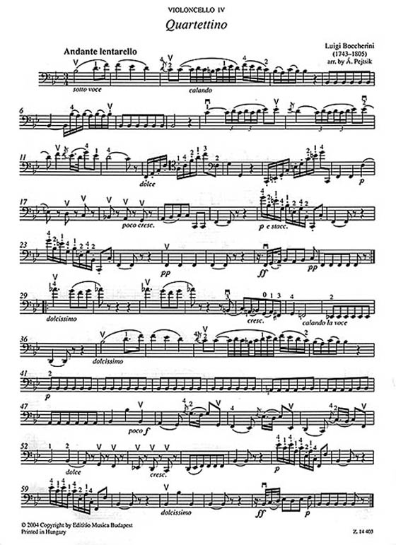 Chamber Music for Violoncellos【Volume 3】Score and parts