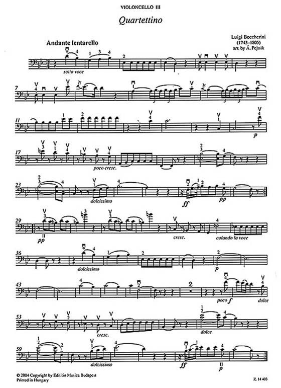 Chamber Music for Violoncellos【Volume 3】Score and parts