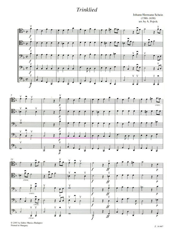 Chamber Music for Violoncellos【Volume 5】Score and parts