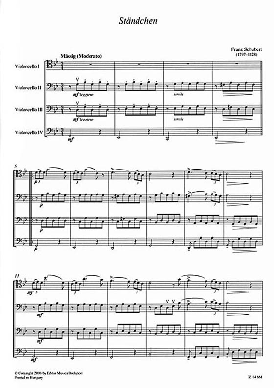 Chamber Music for Violoncellos【Volume 9】Score and parts