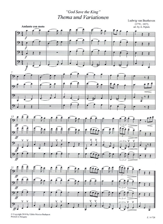 Chamber Music for Violoncellos【Volume 12】Score and parts