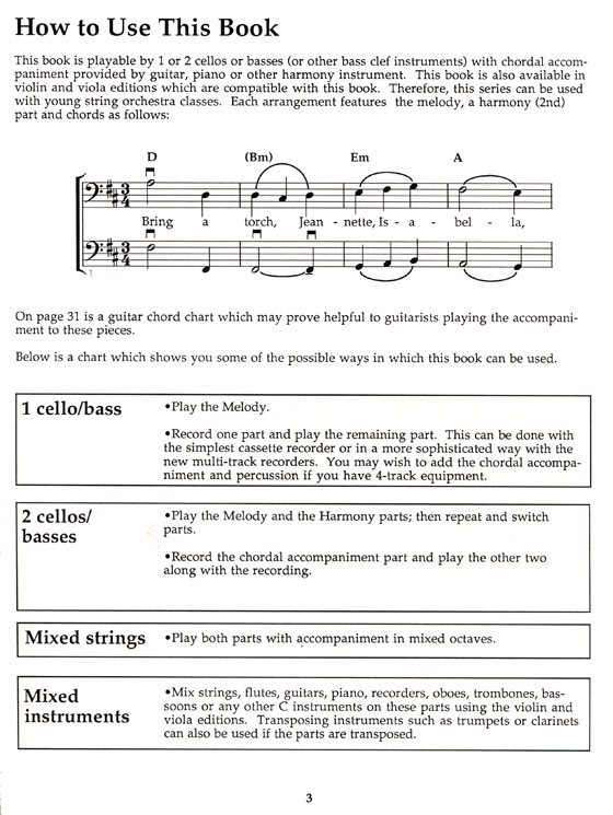 Christmas【Duets】for Cellos or Basses