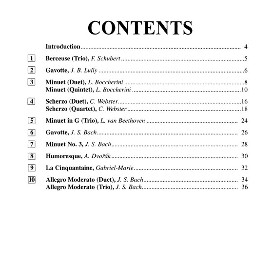 Suzuki Ensembles for Cello【Volume 3】
