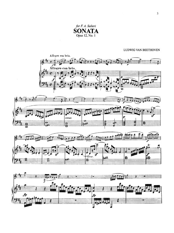 Beethoven Ten Sonatas【Volume 1 , Nos. 1-5】for Violin and Piano