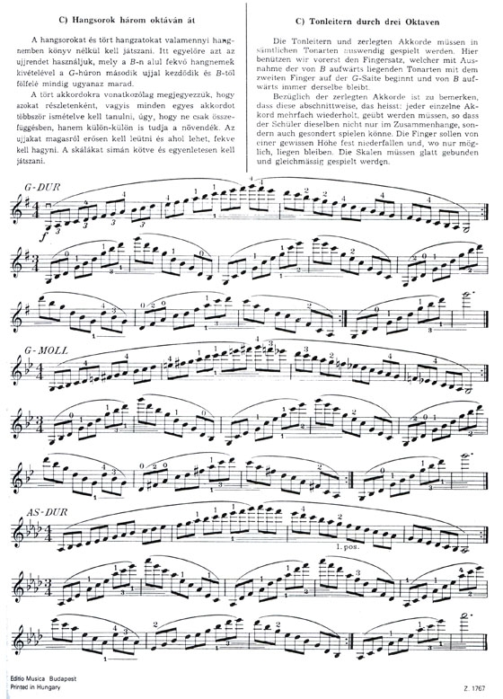 Bloch 【Tonleiterschule mit zerlegten Akkorden】für die Violine , Op.5【Ⅱ】