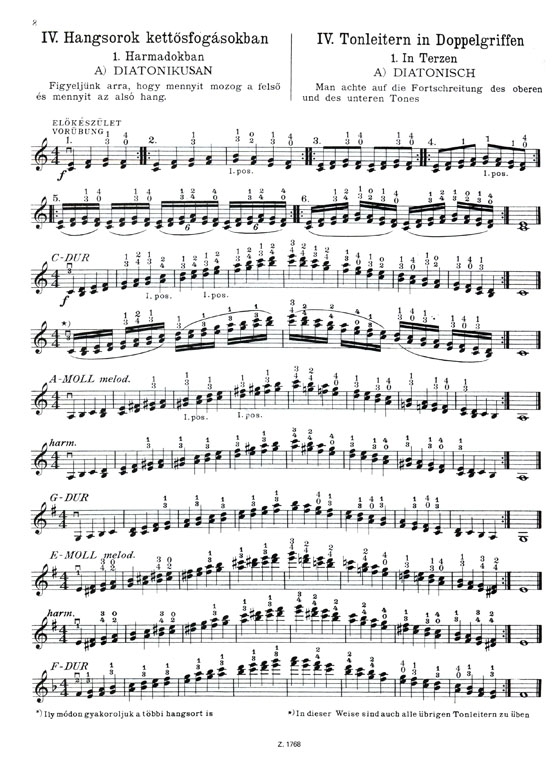 Bloch 【Tonleiterschule mit zerlegten Akkorden】für die Violine , Op.5【Ⅲ】