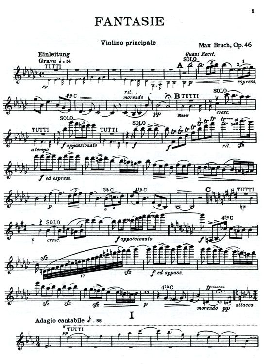 Bruch【Scottish Fantasy Opus 46】for Violin and Piano