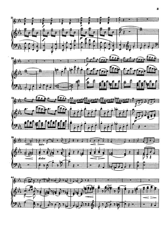 Mozart【Violin Concerto No. 6, K. 268 in E flat Major】 for Violin and Piano