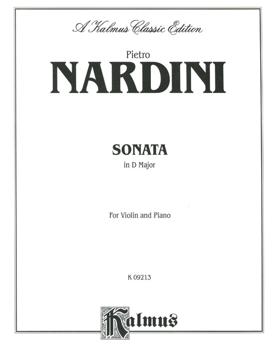 Nardini【Sonata in D major】for Violin and Piano