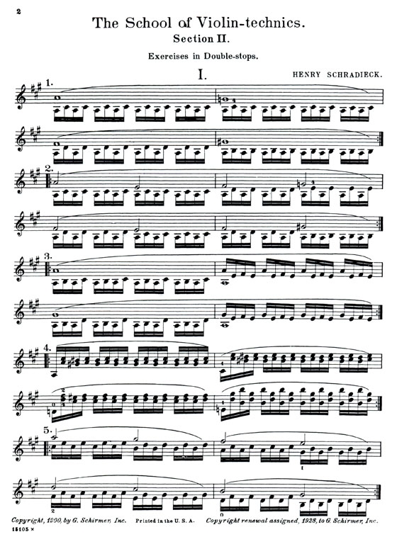 Schradieck【The School of Violin - Technics】Book Ⅱ Schradieck【The School of Violin - Technics】Book Ⅱ