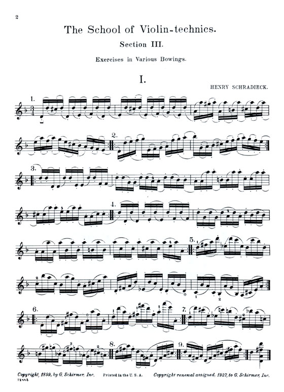 Schradieck【The School of Violin - Technics】Book Ⅲ