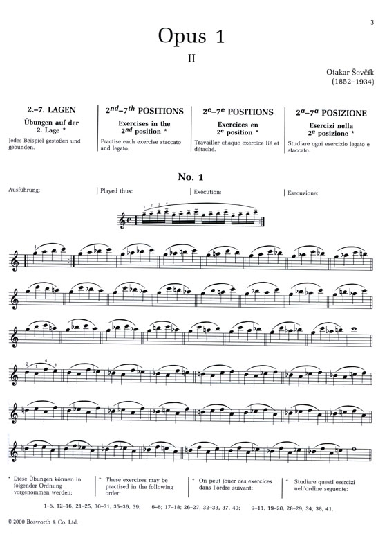 Sevcik Violin Studies【Op. 1 , Part 2】School of Violin Technique
